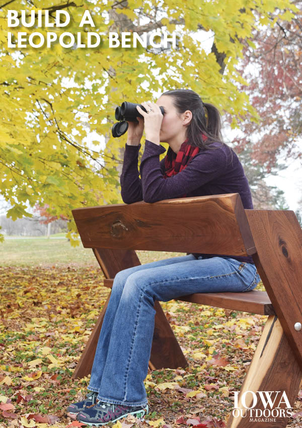 Plans to build your own Leopold bench for birdwatching and nature photography | Iowa DNR